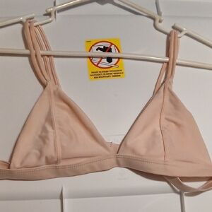 Chic Nude Triangle Bikini Top